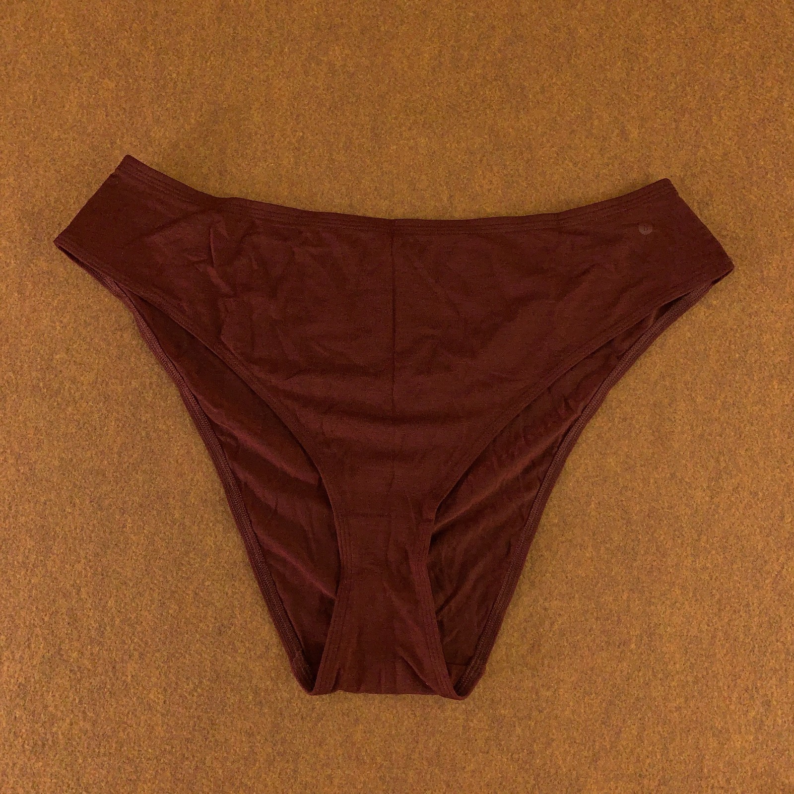Allbirds Womens Size 2X Deep Red Trino Bikini Brief Panty New