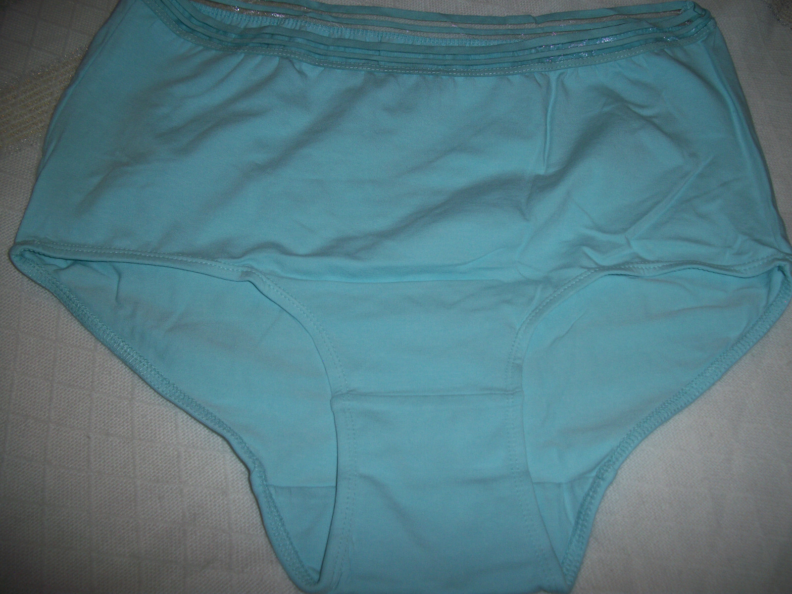 COMFORT CHOICE WOMENS PLUS SIZE 8 X-LARGE FULL CUT SPORT BRIEF PANTY GREEN COLOR