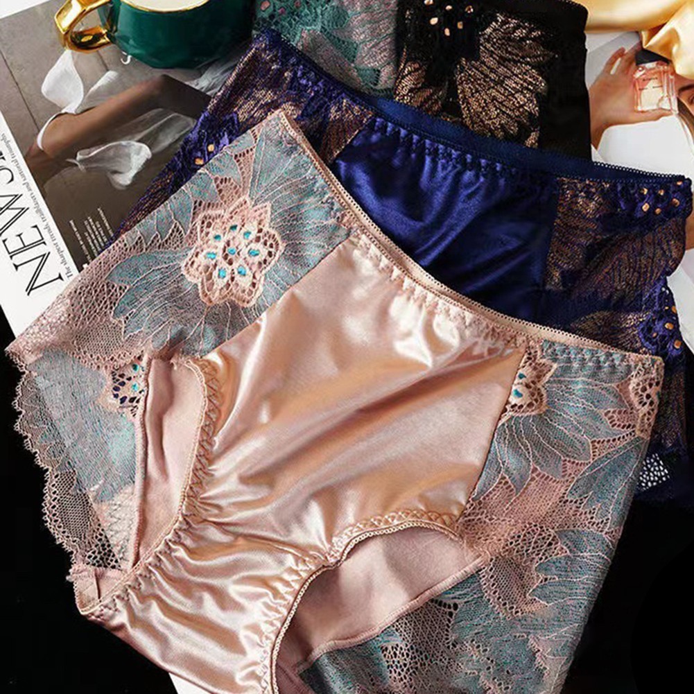 Sexy Brown Flower XL (Waist 27-30 inches) Panties US Seller