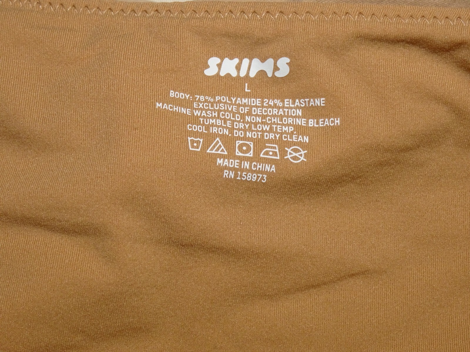 Skims 0066# Fits Everybody Cami Thong Bodysuit US Size L