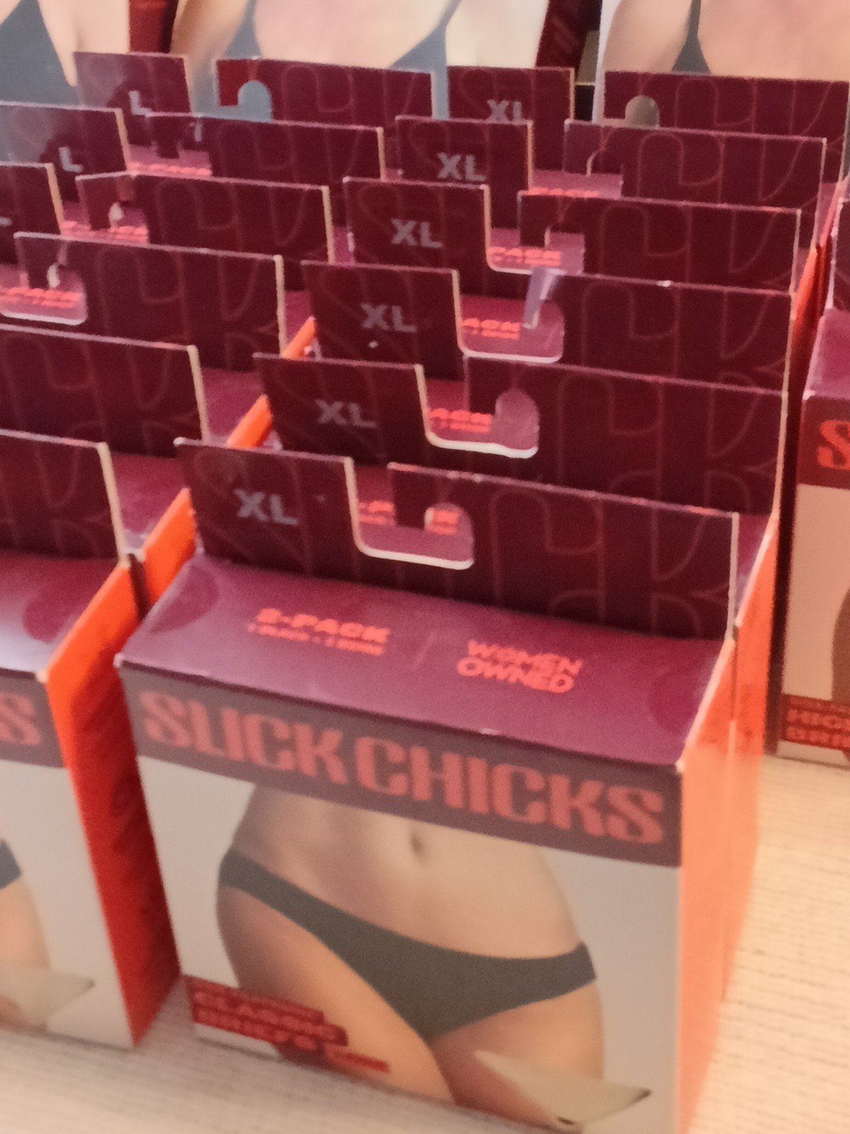 SLICK CHICKS Adaptive Classic Brief Panty Beige Sz Large Side Fastening 2 Pack