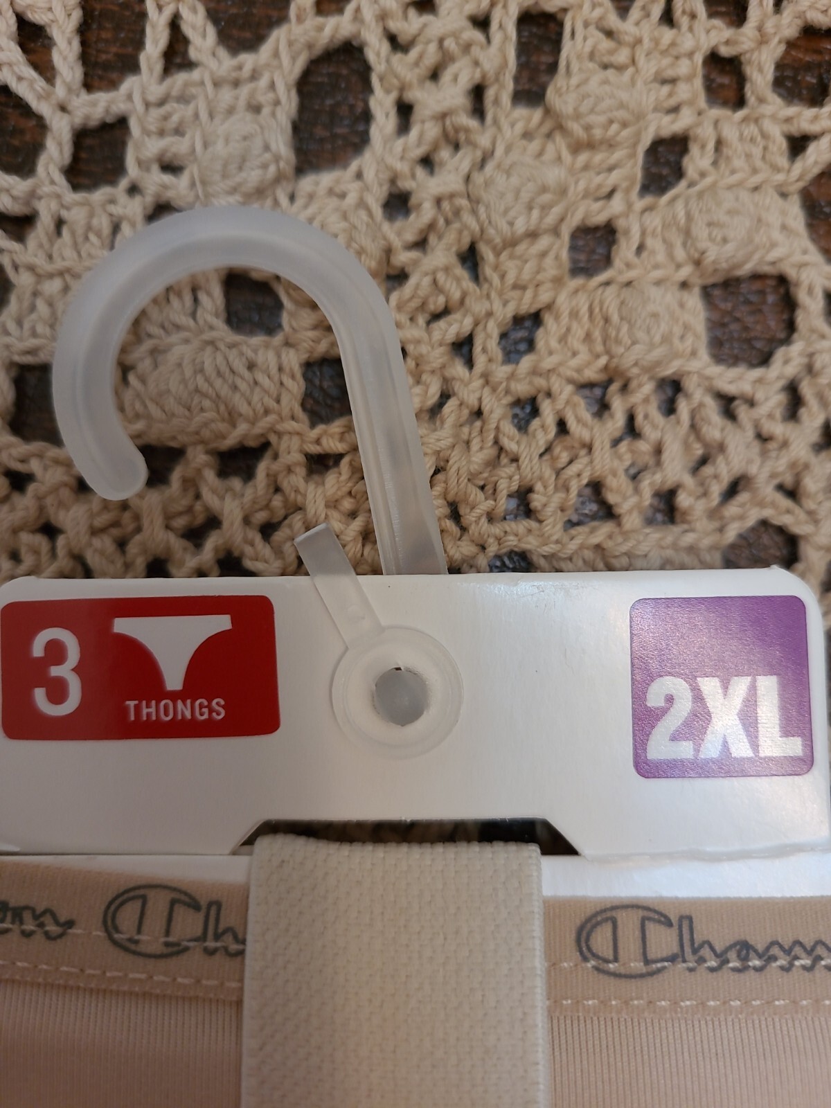 Champion SO SOFT thong 3 pack sleek microfiber ~2XL ~ New With Tag