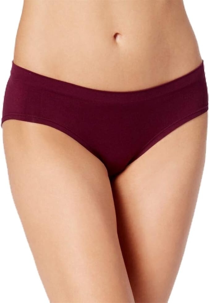 New Jenni by Jennifer Moore Women’s Seamless Hipster Panties, Deep Cranberry XXL
