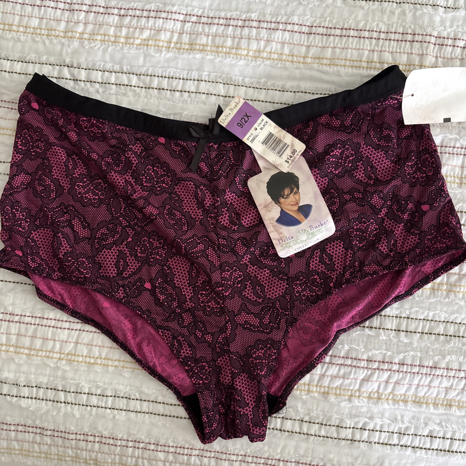 VTG Delta Burke Size 9 2X Polyester spandex Panties NWT