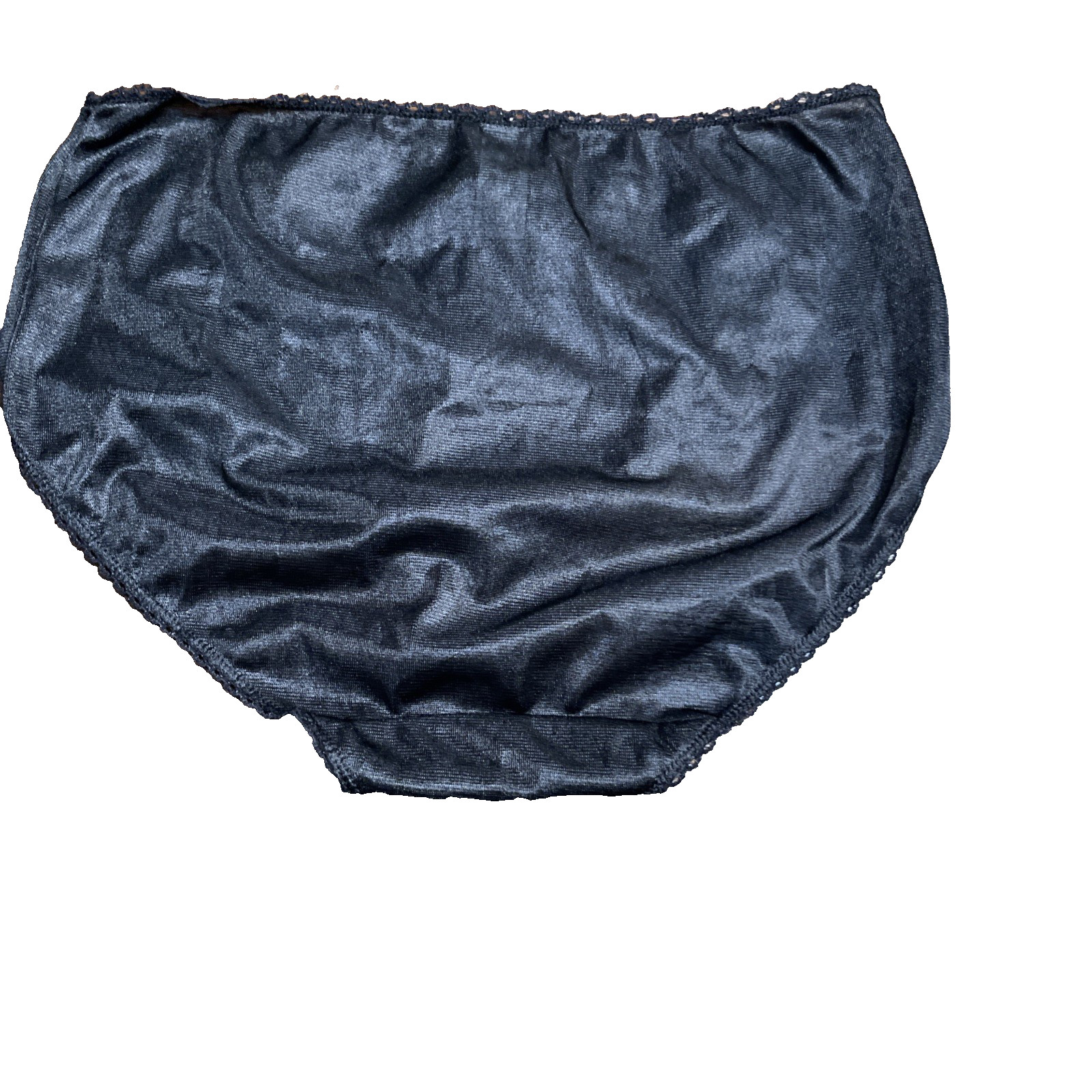 NWT Simply Basic Brief Sissy Granny Panty Fetish Vintage Vibe Women Medium Black