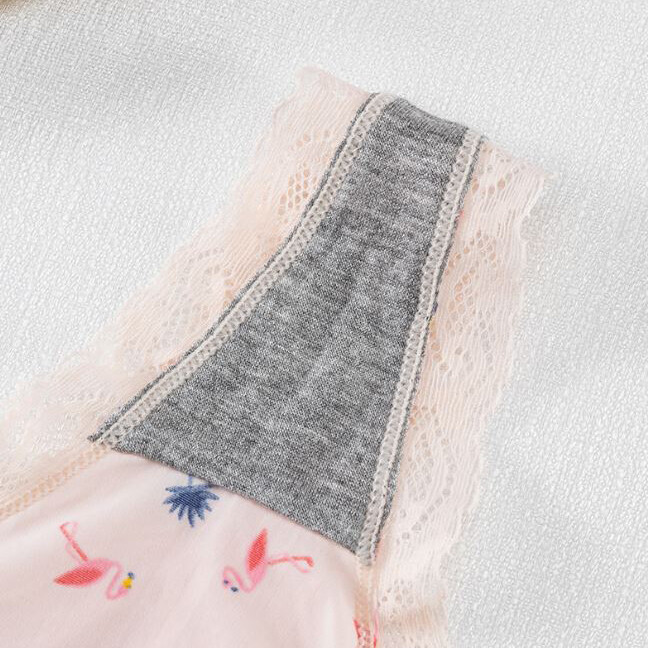 5 Pack Lot Sexy Women Lace Trim Panties Low Waist G String Thong Bikini Lingerie