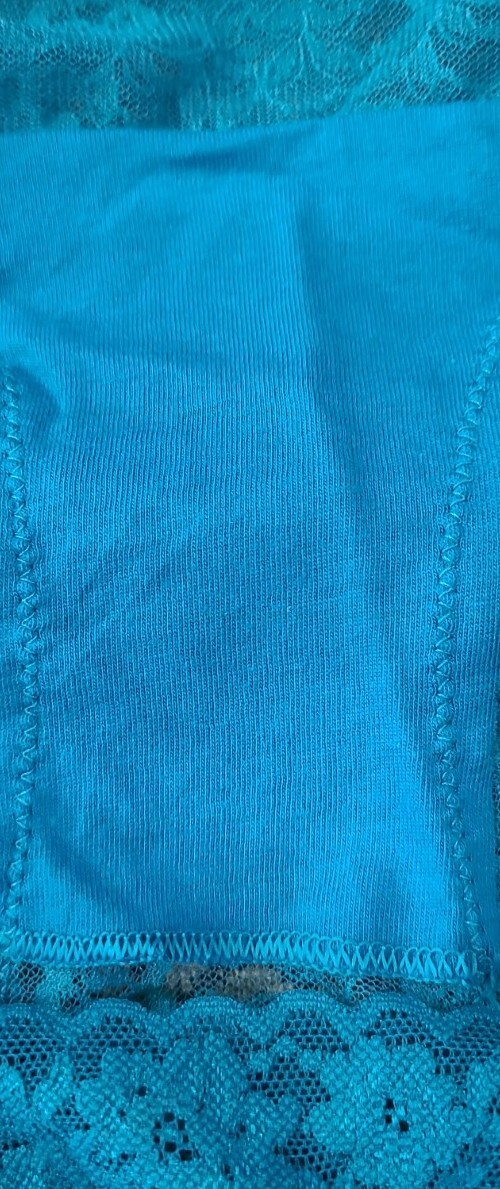 FLIRTITUDE SeXy See Thru Peek a Boo ChEEky Teal Lace Panties 9/2XL~ NWT