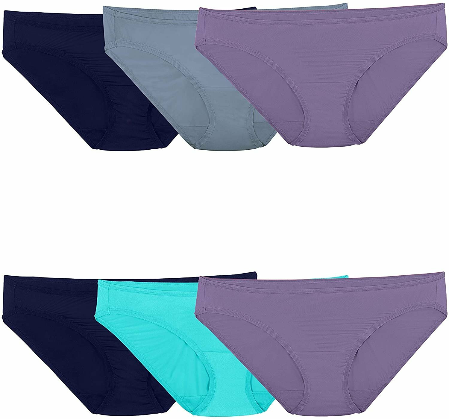 Fruit of the Loom Women’s Underwear Microfiber Panties (Regular & Plus Size)