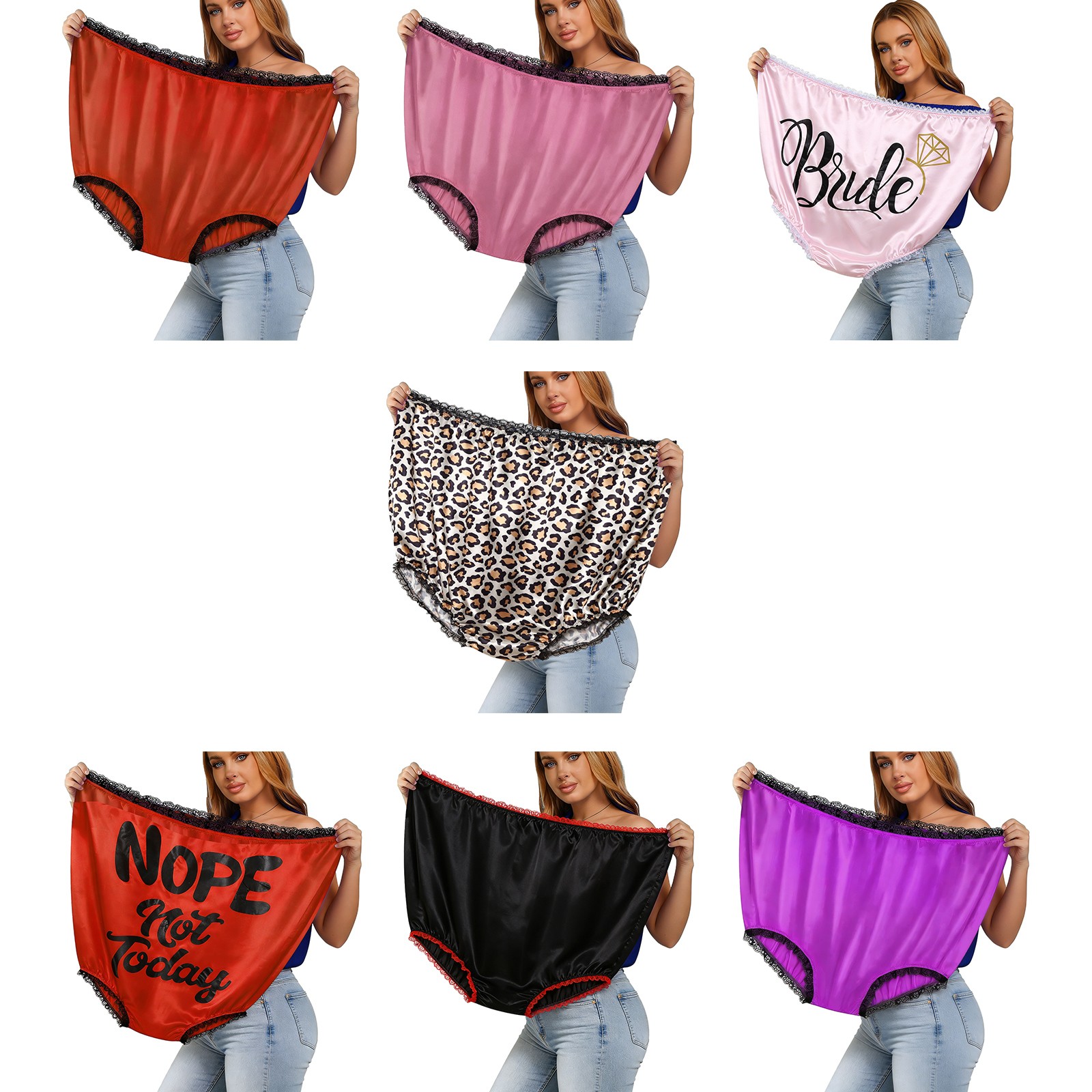 1Pc Novelty Funny Oversize Panties Granny Panties Funny Gag Gifts for Halloween