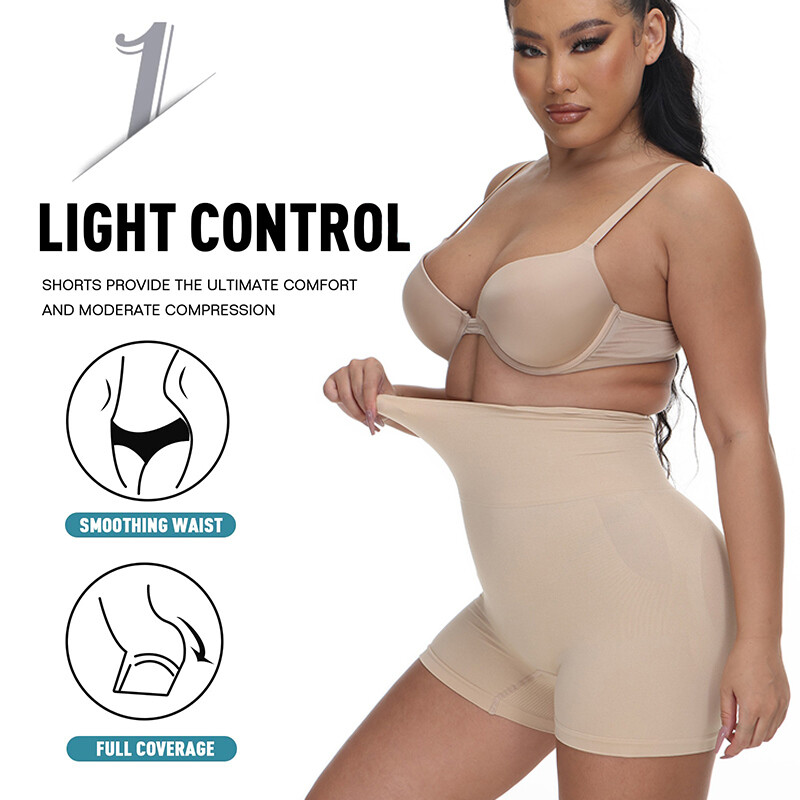 Womens Compression Hi-waist Panty Tummy Control Shapewear Slip Shorts Underwear