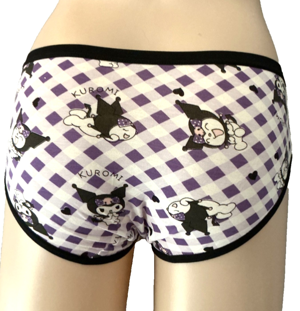 Sanrio Women’s Hello Kitty Kuromi Mid-Rise Hipster style Brief Panty size Medium