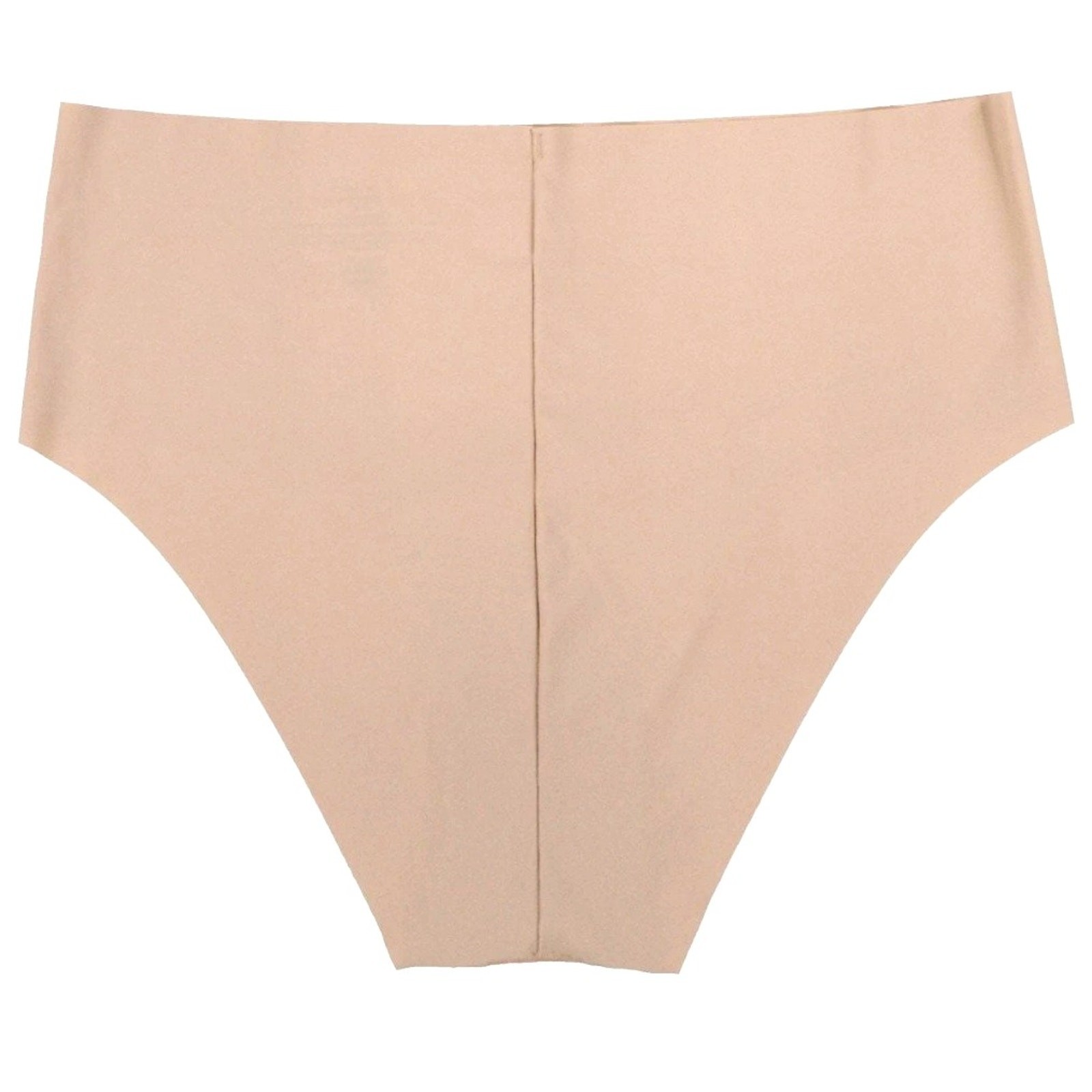 AQUA Intimates Women Chai Beige 3-pc Set Stretch Seamless Hipster Panties Size M