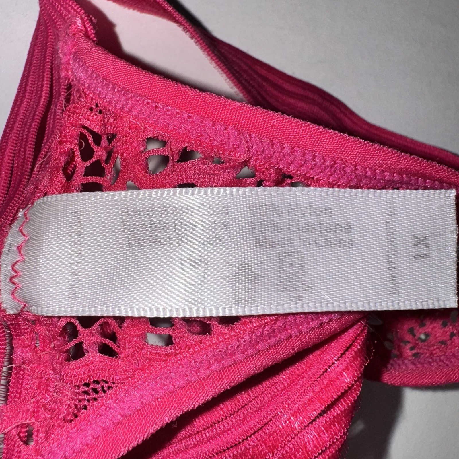 Pink Crochet 1X Thong Womens Underwear