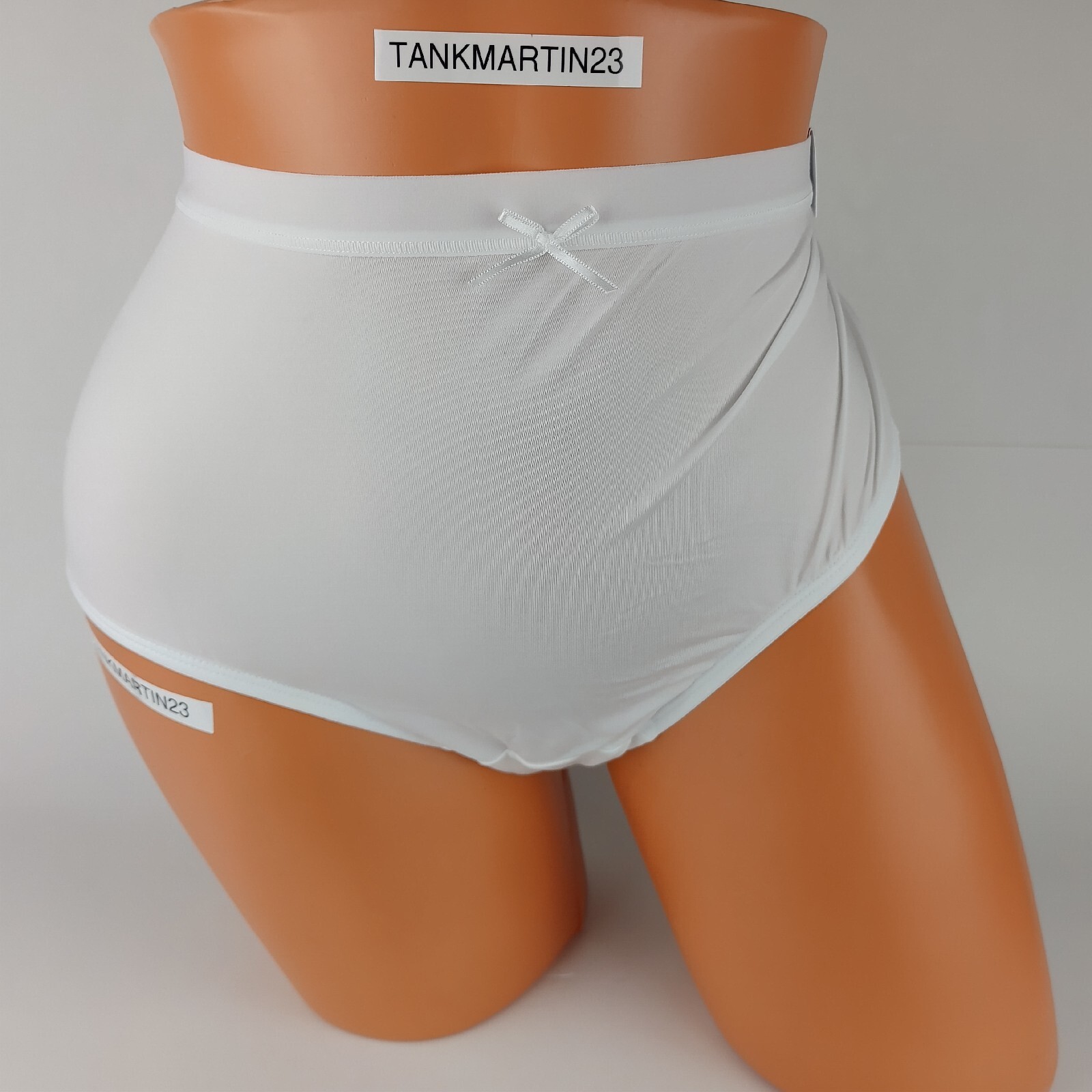 LANE BRYANT CACIQUE NO SHOW FULL BRIEF 18/20 PANTY PLUS WHITE W/ WHITE LACE SEXY