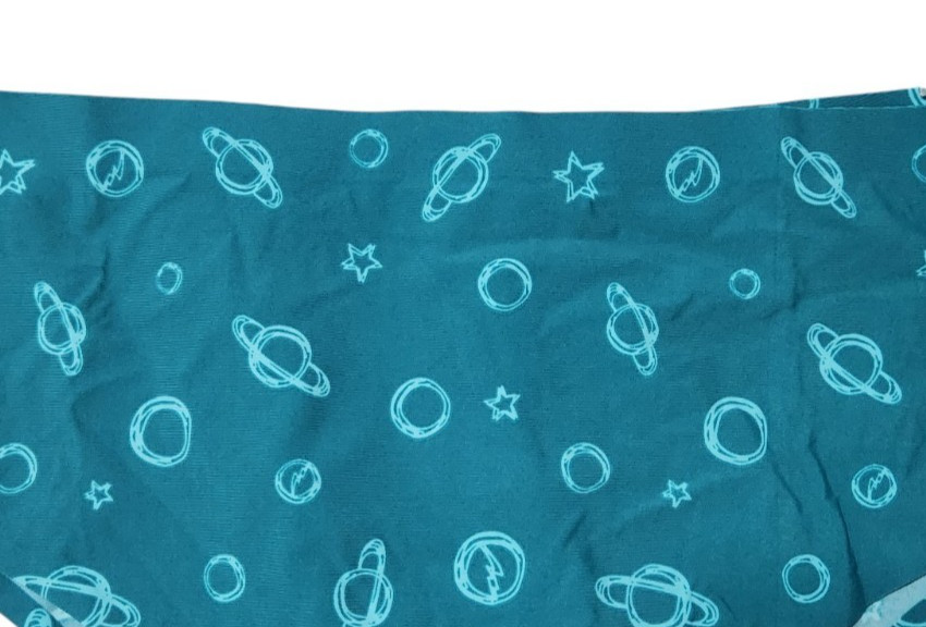 Cheek Boss Panty Womens XL Cheeky Underwear Panties Planets Stars Blue CC244-34