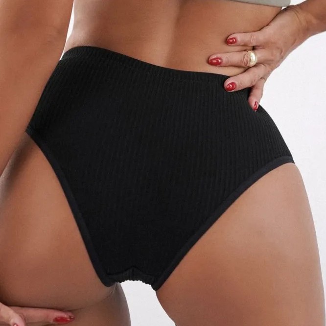 4 Pack Lot Sexy Womens Cotton Panties Underwear High Leg Ladies Lingerie Hipster