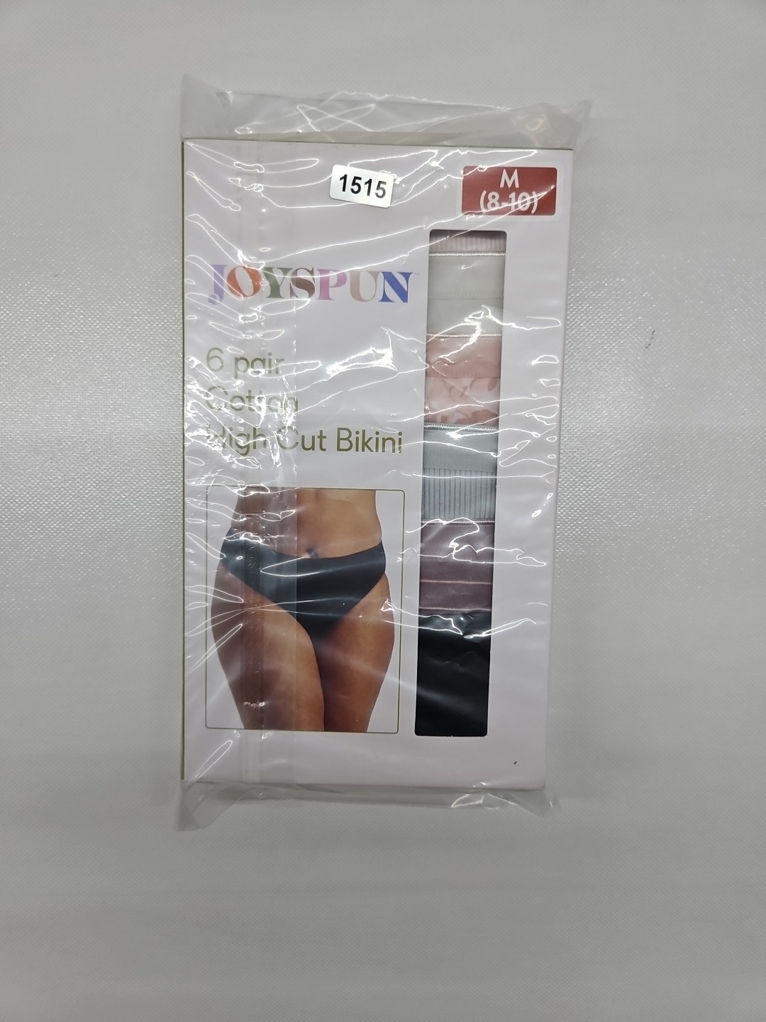Joyspun High-cut Bikini Cotton Size Medium Multicolor 6-pack New