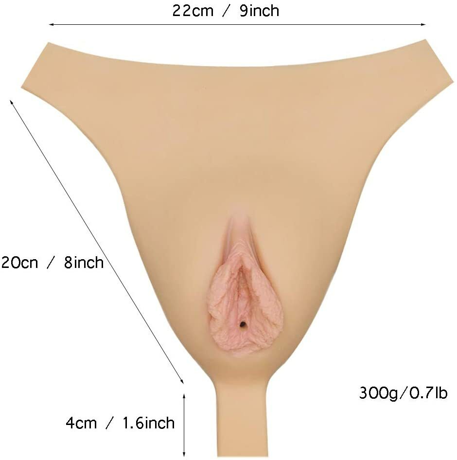 Silicone CONTROL PANTY GAFF T-back Camel Toe Thong Realistic Vagina Crossdresser