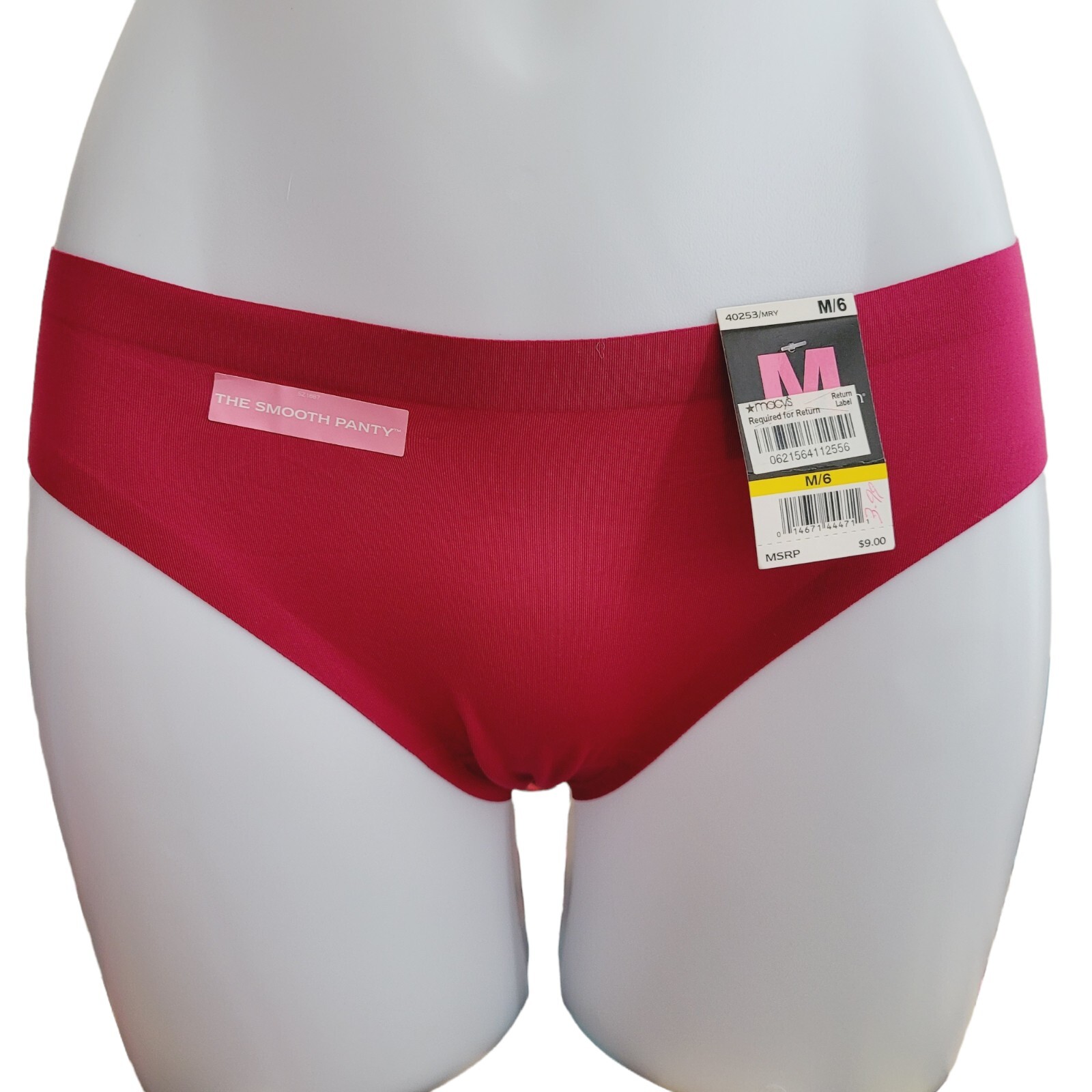 Maidenform The Smooth Panty Bikini Berry 40253 Sz 6/Md Shaping Tagless Discontin
