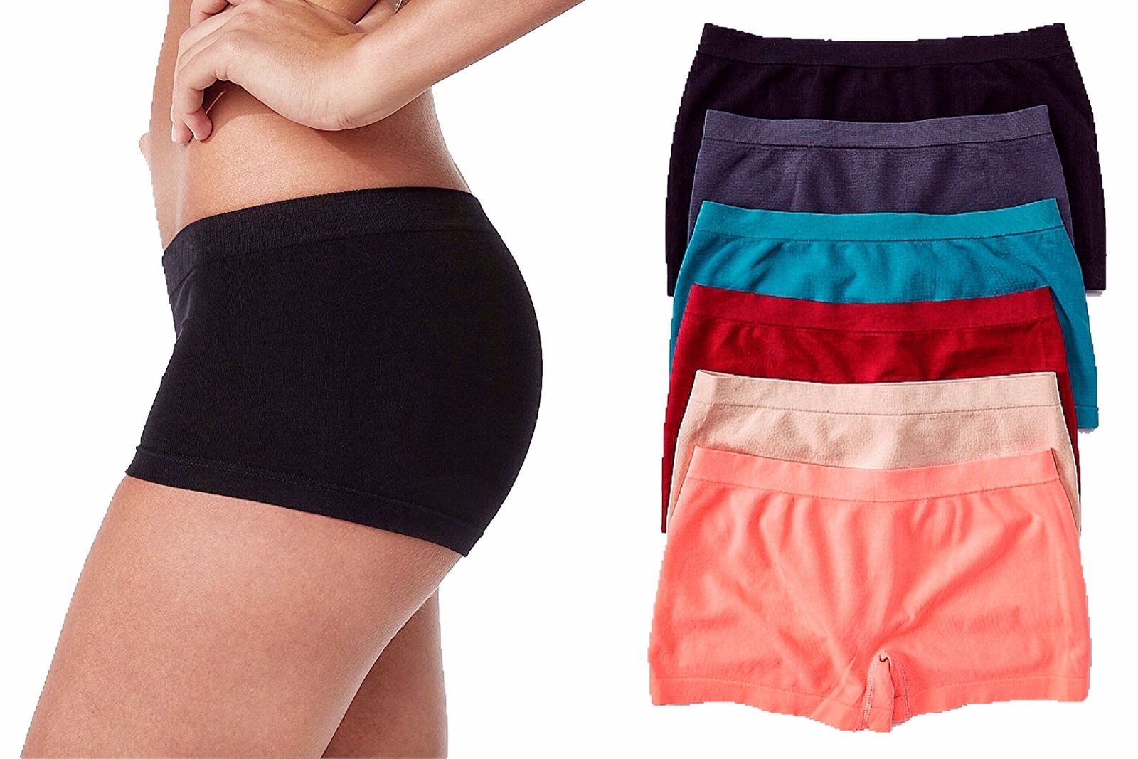12 Pack One Size Seamless Lace Thongs Boyshorts Shapers Briefs Bikini Panties