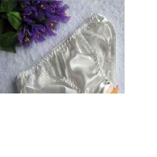 3 Pairs/lot Womens 100% Silk Sexy Panties Bikinis Underwear Knickers High-cut
