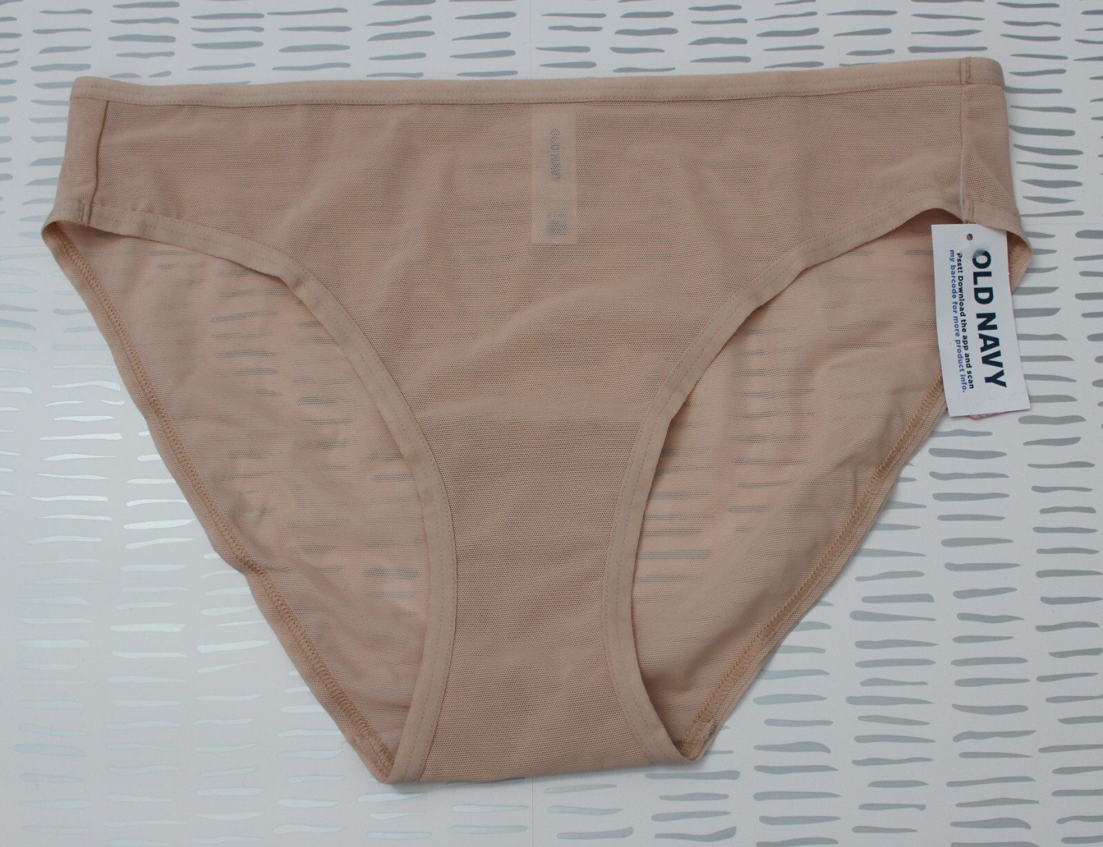 Old Navy Womens Mesh Bikini Underwear Frappe Size S NWT