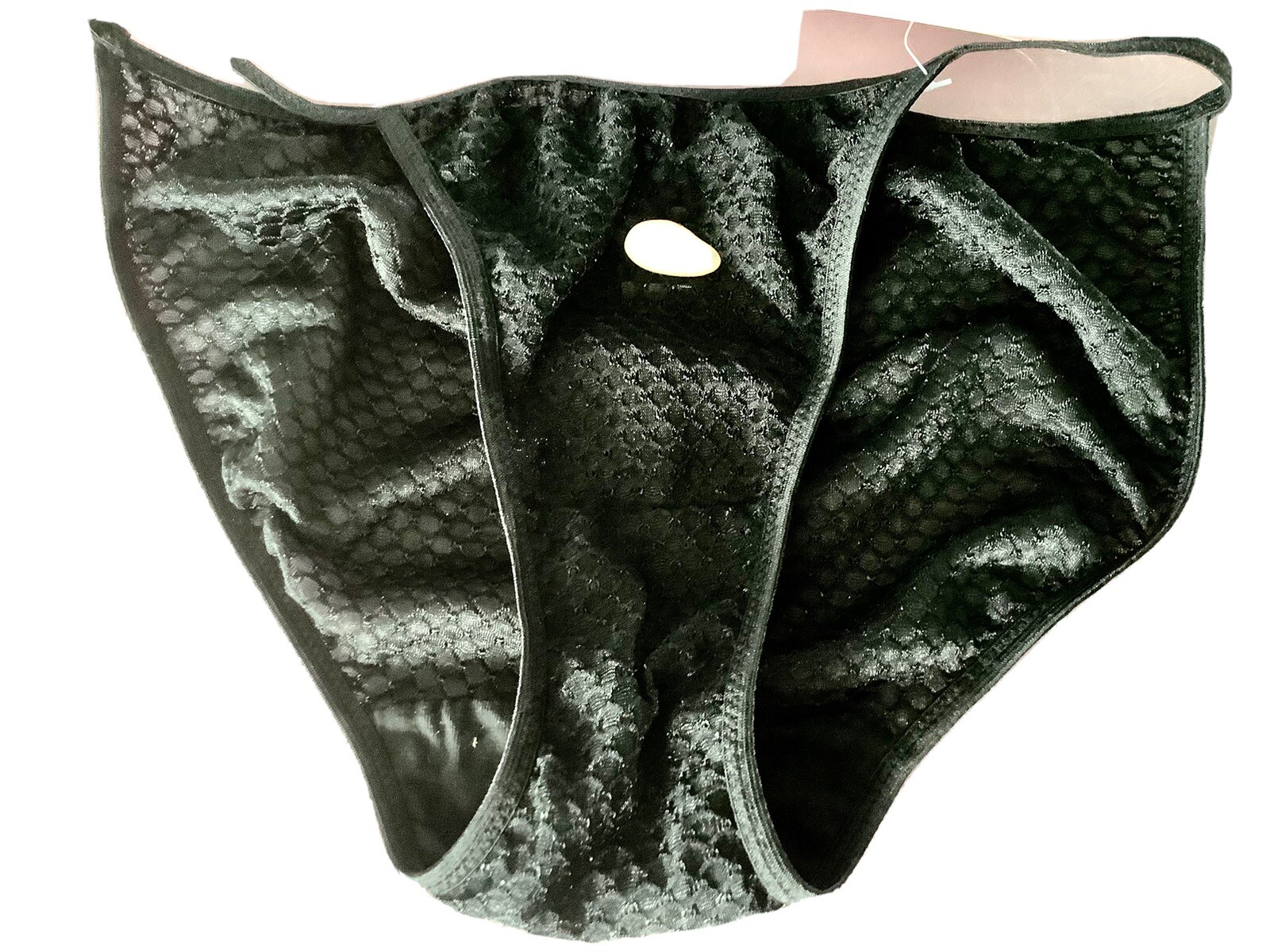 women panties bikinis COPRICIA O’DARE size S/5 sheer Black checkered soft comfy