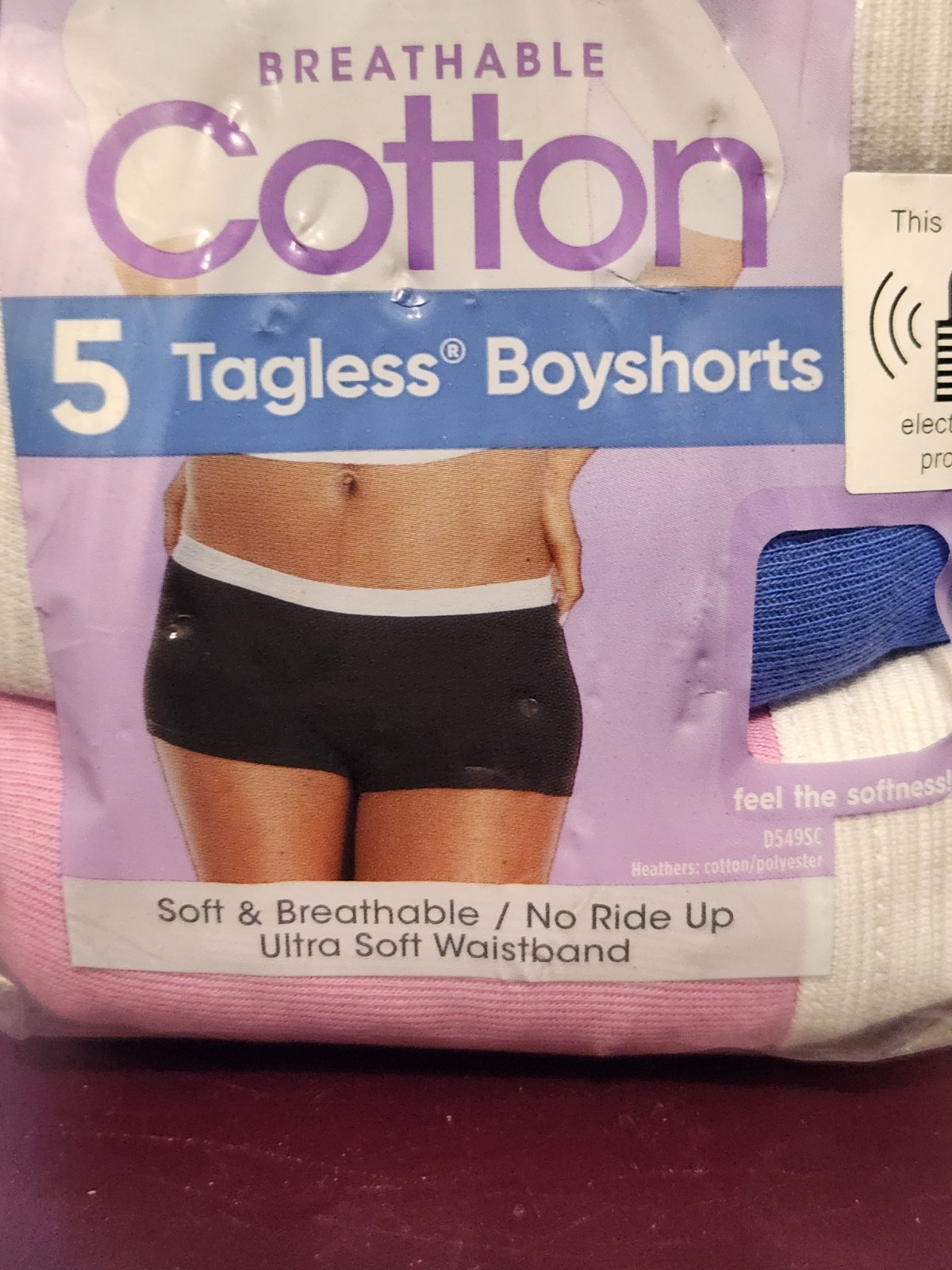 Hanes Womens 5 Pack Tagless Boyshorts Panties Sz 8XL Breathable Cotton Brand New