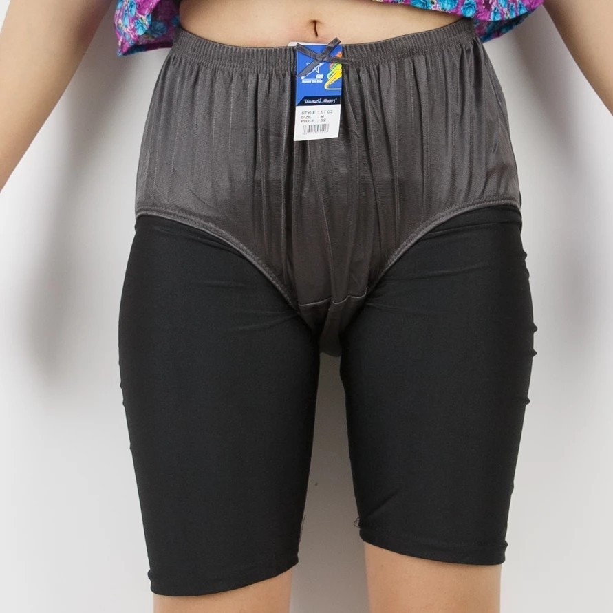 Unisex Nylon Panties Men Women Underwear Plus Size Comfort High Waist Knicker