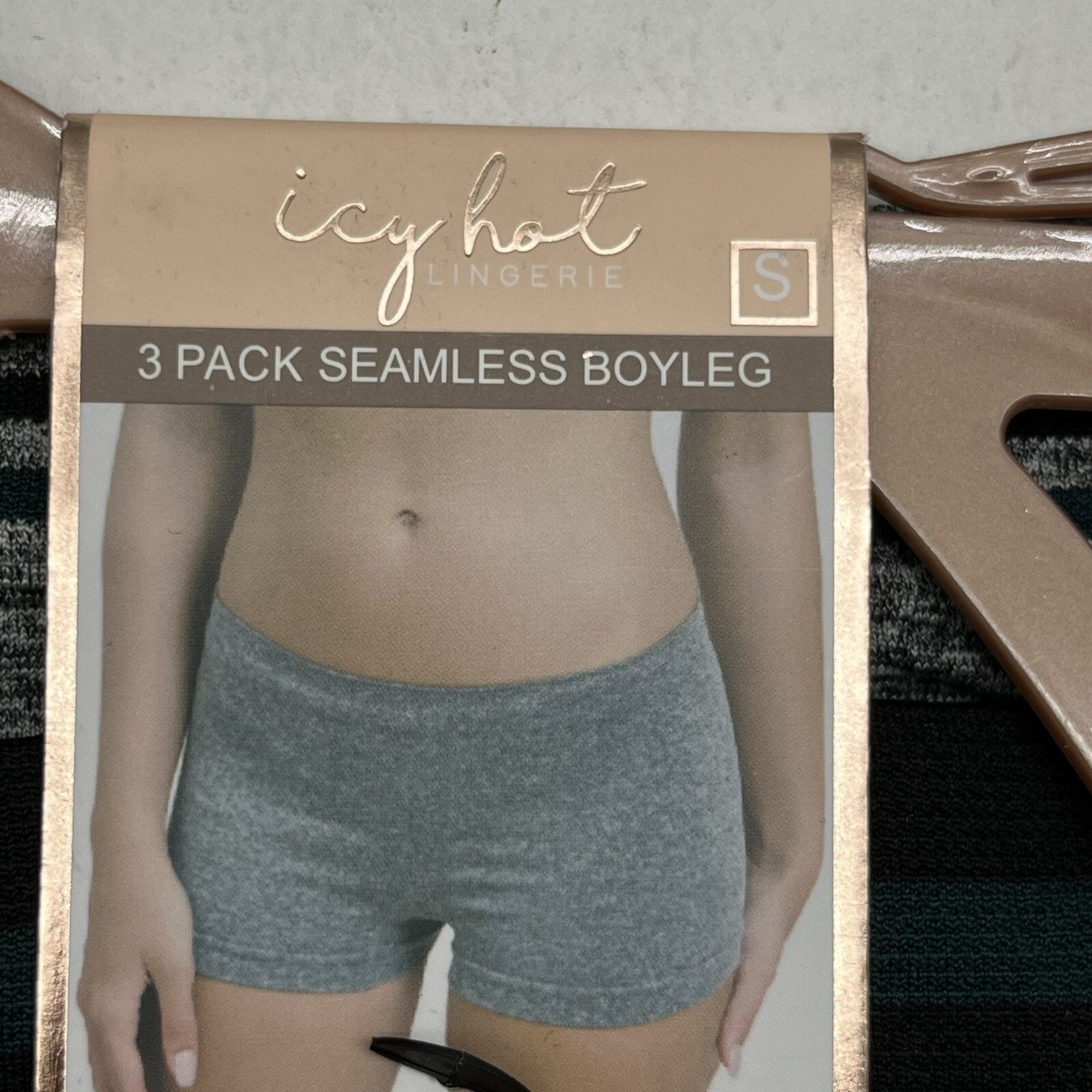 Icy Hot Lingerie 3 Pack Seamless Boyleg Underwear Women’s Size Small NEW