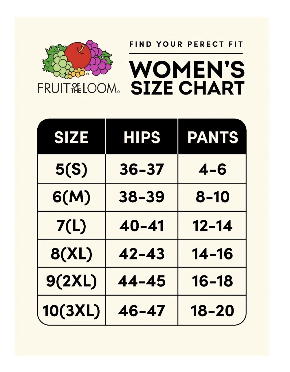 6-Pack FRUIT OF THE LOOM Women’s 6/M Briefs 360 Stretch Seamless • Colors