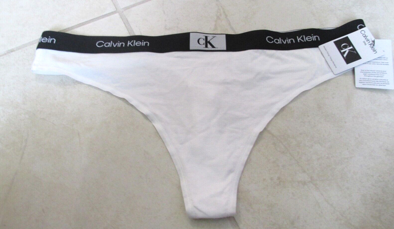 NEW Calvin Klein 1996 Modern Thong Underwear WOMEN’S Plus SZ 2x White $22.00