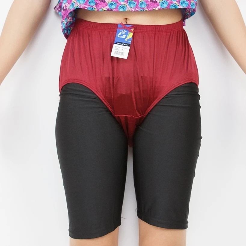 Unisex Nylon Panties Men Women Underwear Plus Size Comfort High Waist Knicker
