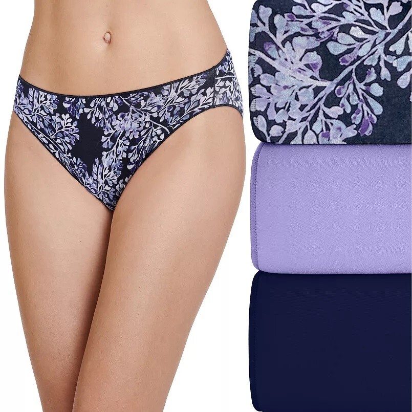 New 3 Pack Jockey No Panty Line Promise Bikini Panties Underwear Size 6 M NWT