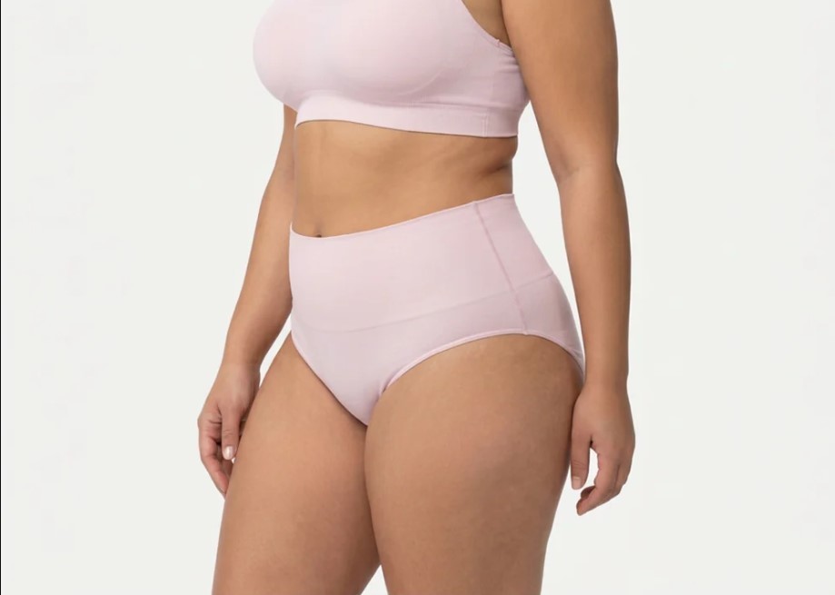 UNDEROUTFIT Smoothing at Waste Brief PinkBoo (Pale Pink) Large Style #308 NWOT
