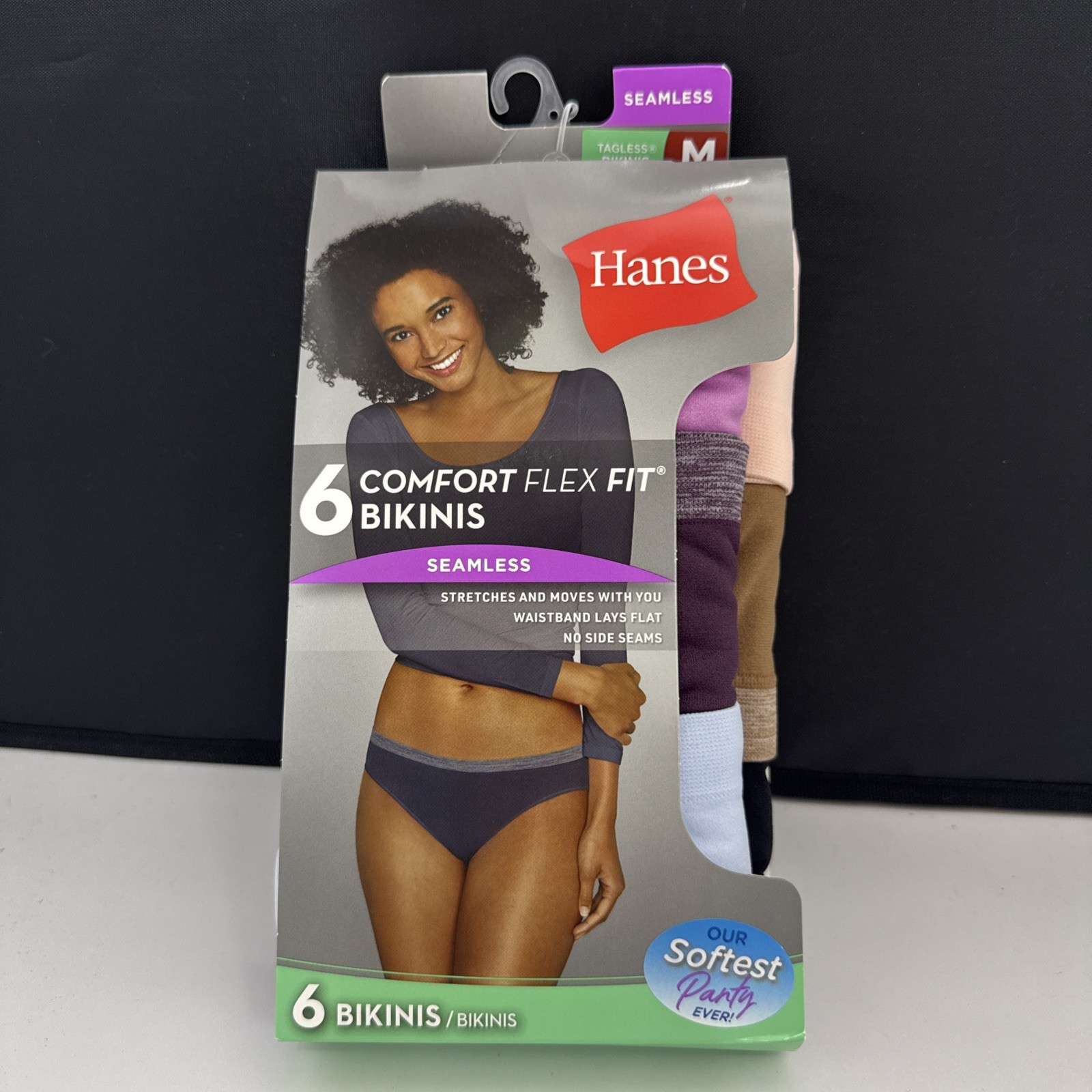 Hanes Women’s Comfort Flex Fit Bikinis – Multicolor – Size 6 Medium – New