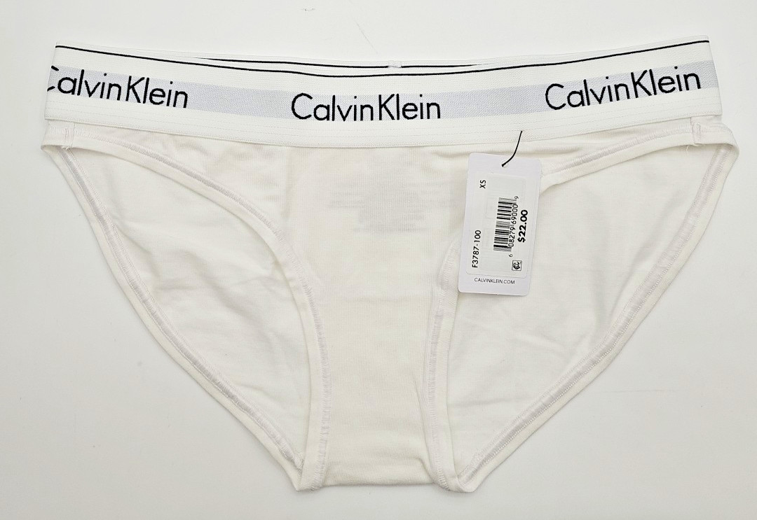 3-PAIR Calvin Klein Women’s BIKINI Panties F3787 Cotton Modal Stretch NWT $66 XS