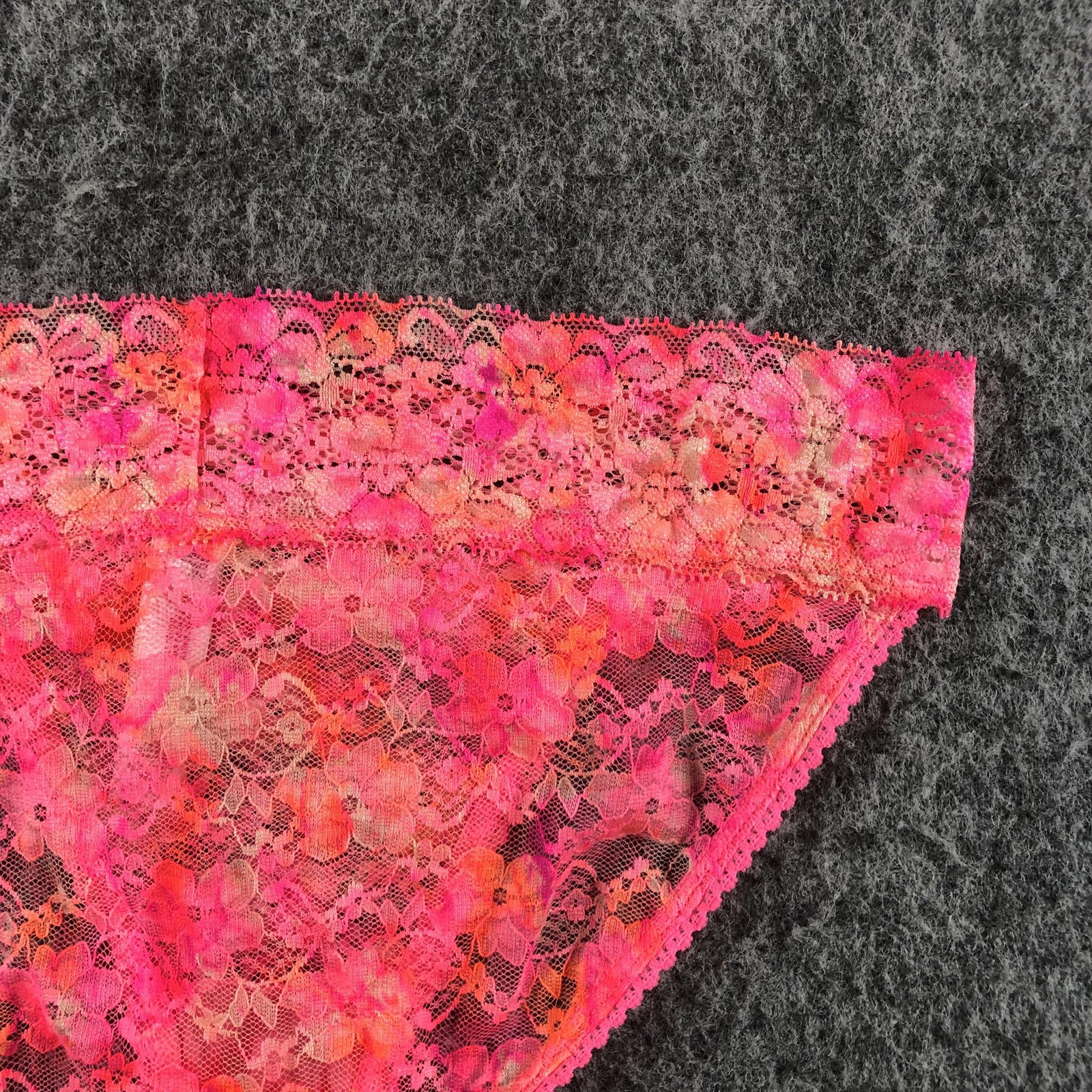 Xhilaration Bikini Panties Juniors M Pink Lace Floral Sheer Stretch Underwear
