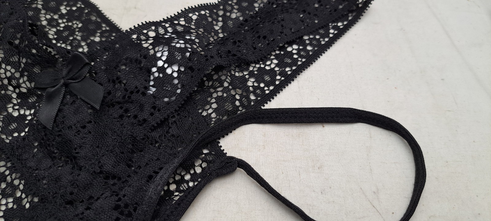 Women’s Sexy Black Thong Underwear Small (2) Sheer New No Tags