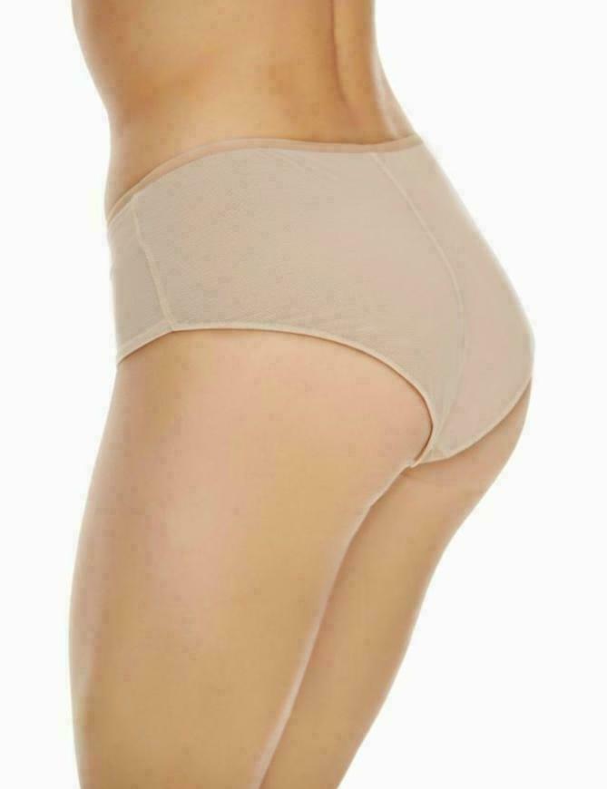 Freya Sassy Short Brief Size XS 8 10 Knickers Sand Nude Beige Skin White 4466