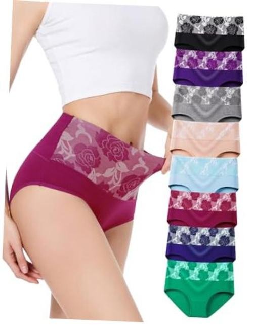 Women’s Briefs Underwear Cotton Medium Brief 01 – 8 Pack – Assorted Colors 03