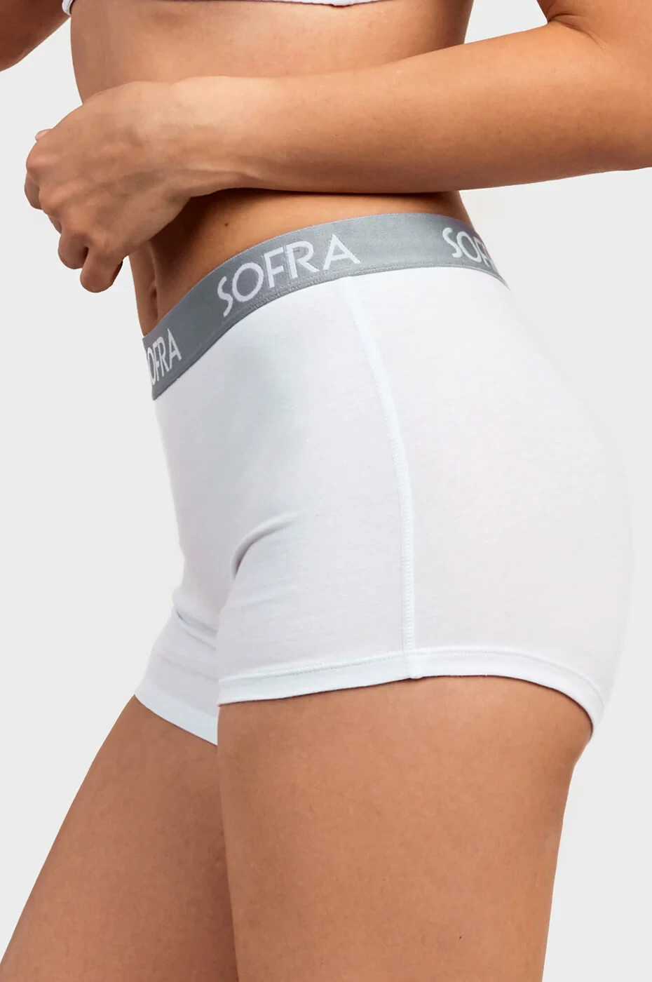 Sofra Women Soft Cotton Sports Boxer Brief Shorts Boyshorts Underwear Panties