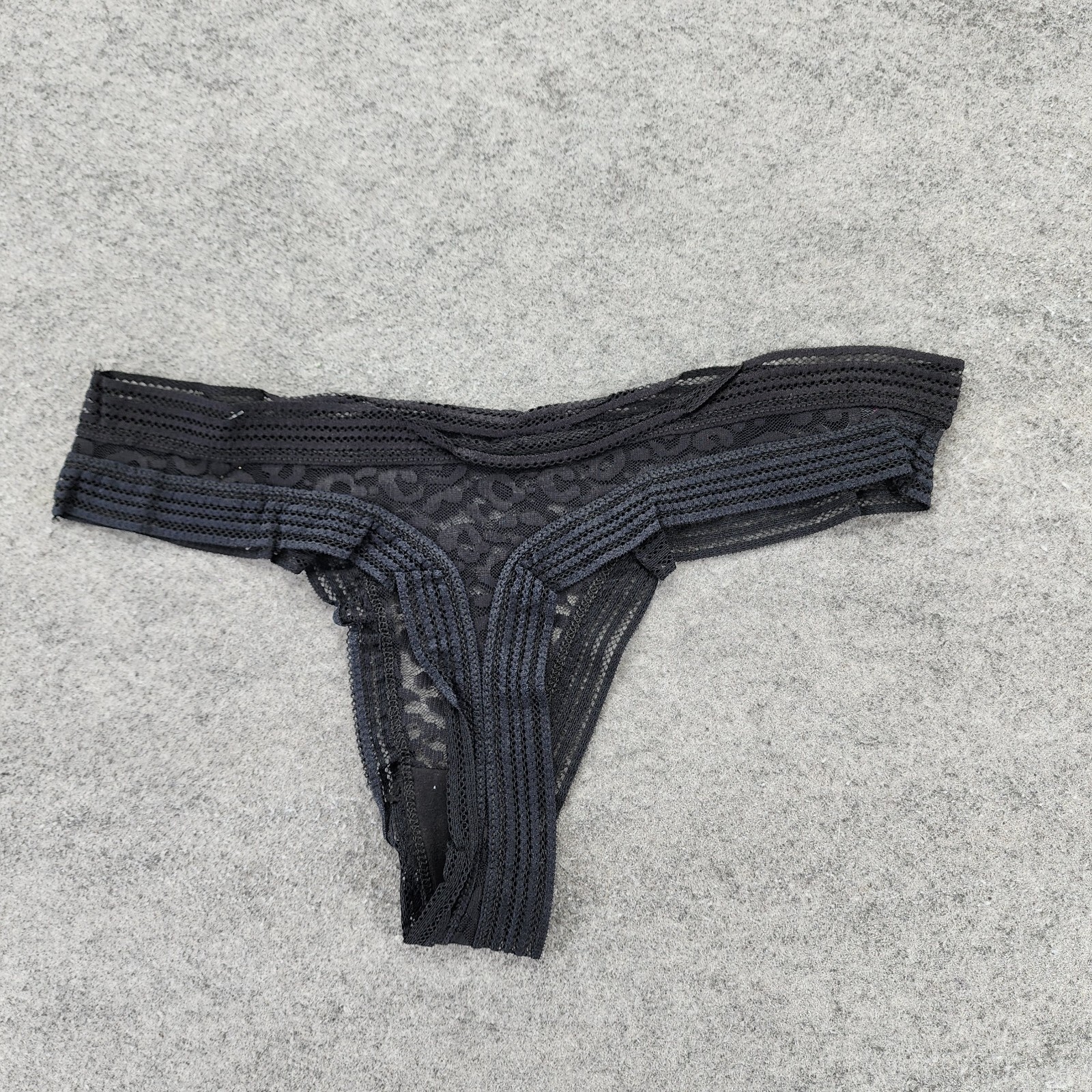 Fredericks of Hollywood Panties Womens XL Demi Black Lace