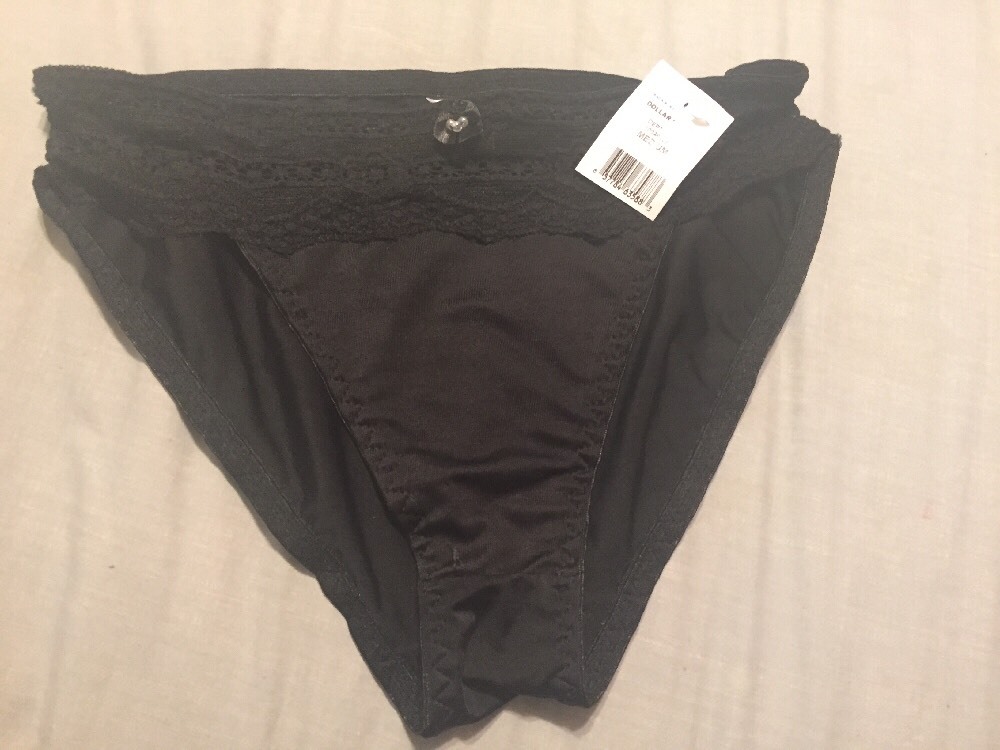 Dollar general black Medium Brief Panties Size Medium