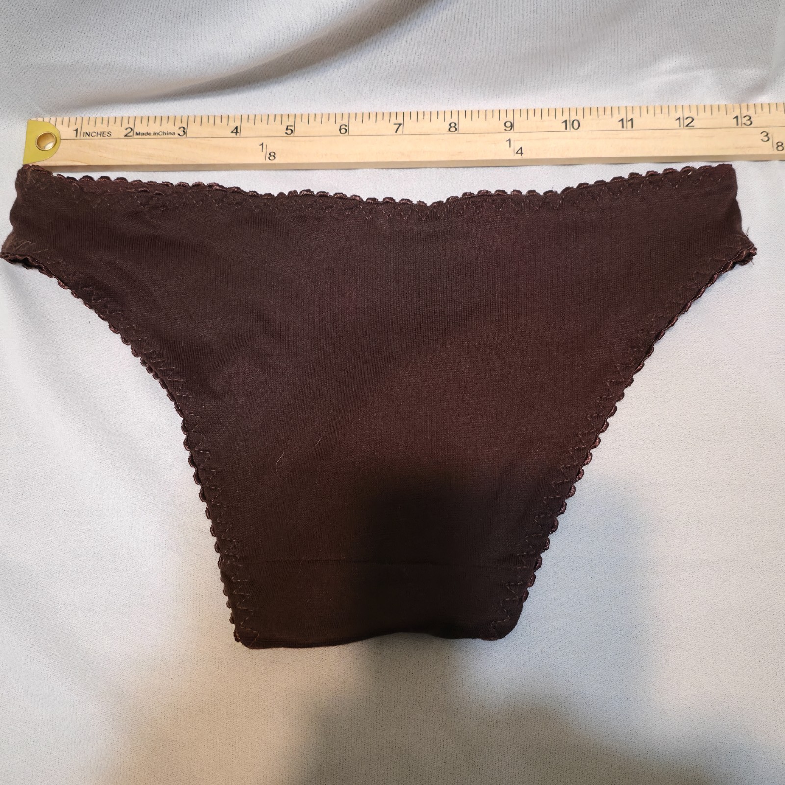 Ma Mia Intimate Brown Semi Sheer Bikini Panties Underwear Size Small NWT