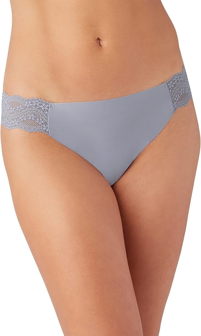 B.tempt’d by Wacoal L34525 Women’s Lilac Grey B.bare Thong Panty Size L/14