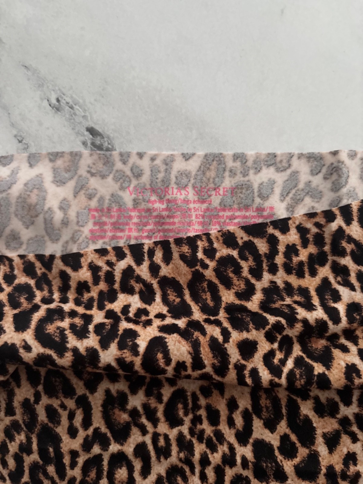 Victoria’s Secret Thong Panty No Show High Waist Animal Print S M XL 2XL