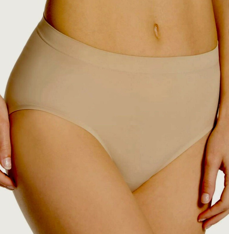 BALI Comfort Revolution Easylite Seamless Taupe Nude Hi Cut Panty Womens M 6 L 7