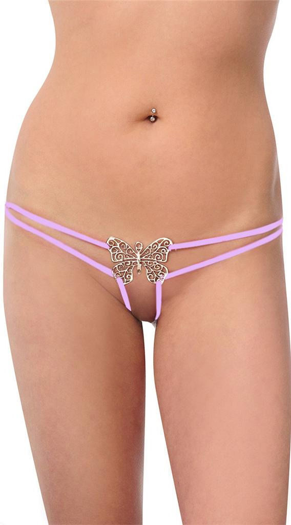 3 Pcs Sexy Women Lace Thong G-string Panties Lingerie Underwear Crotchles T-back