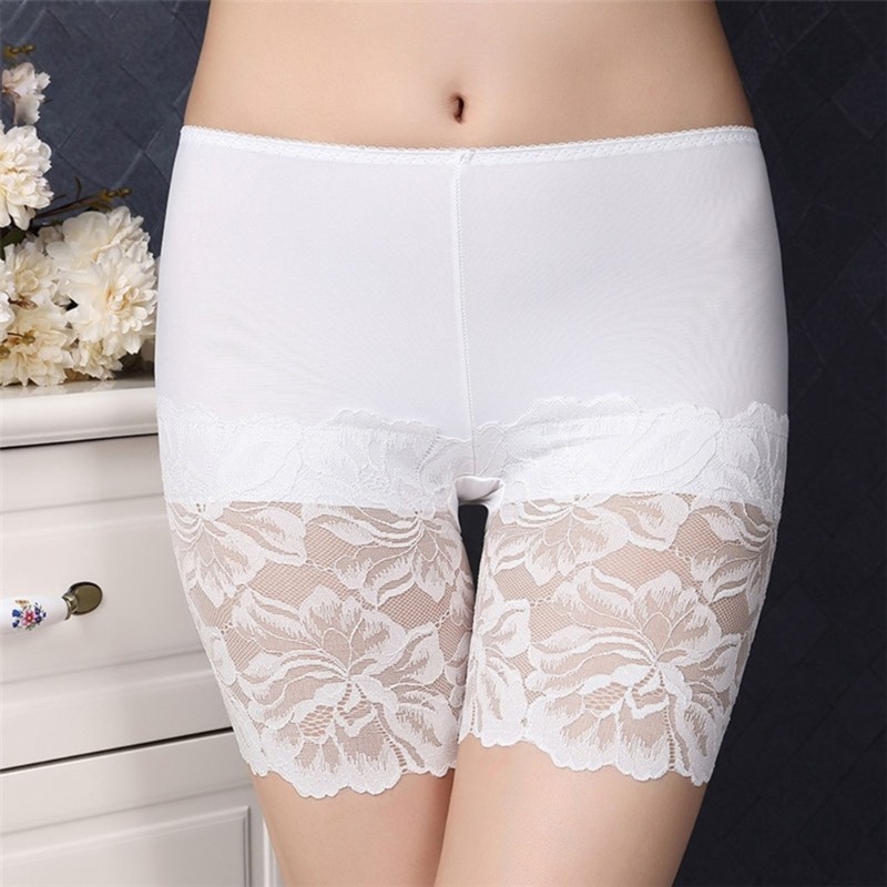 Female Panties Lace Seamless Safety Short Pants Womens High Waist Shorts Briefs